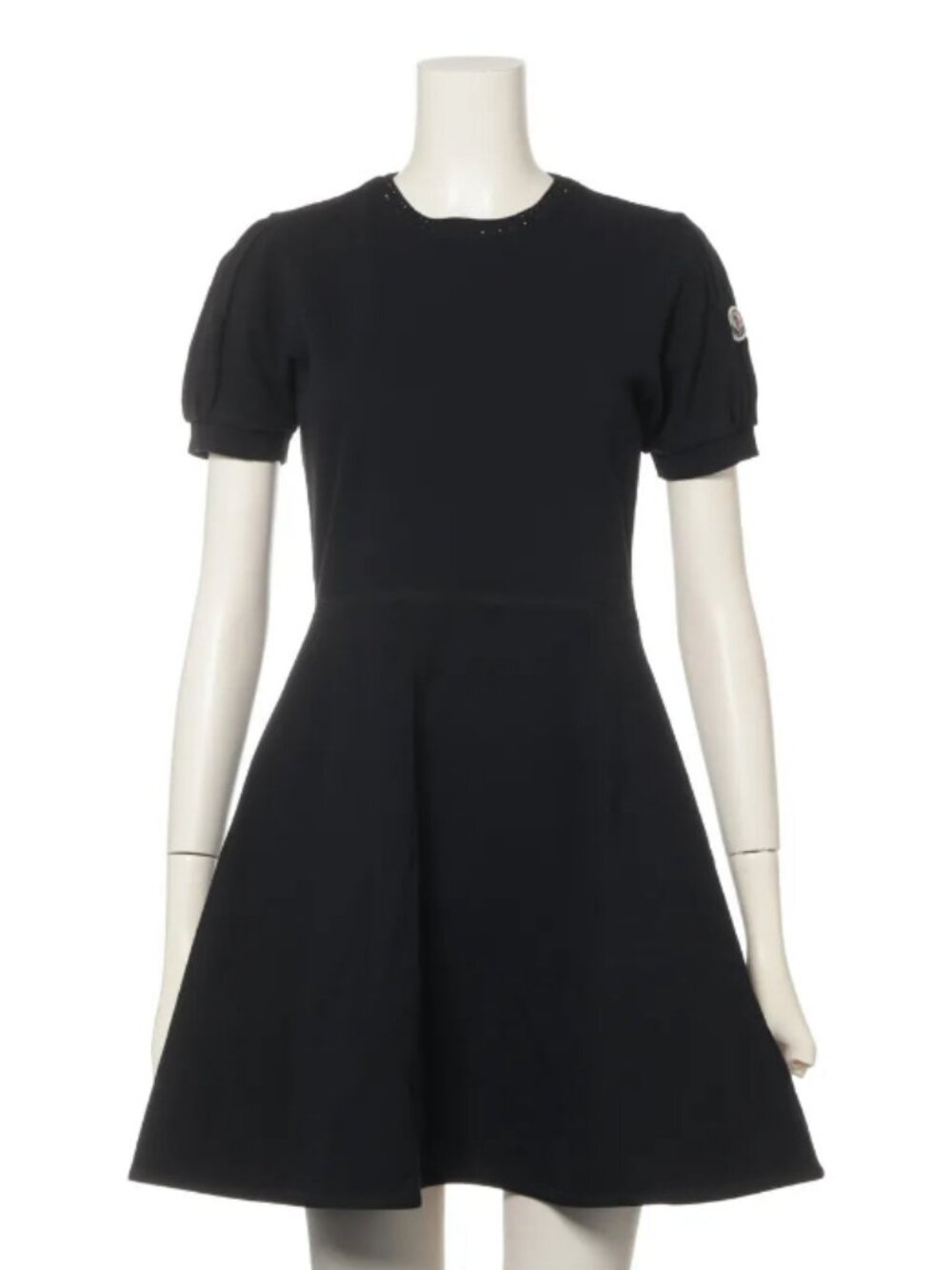 Moncler Vestito Cotton Dress Black